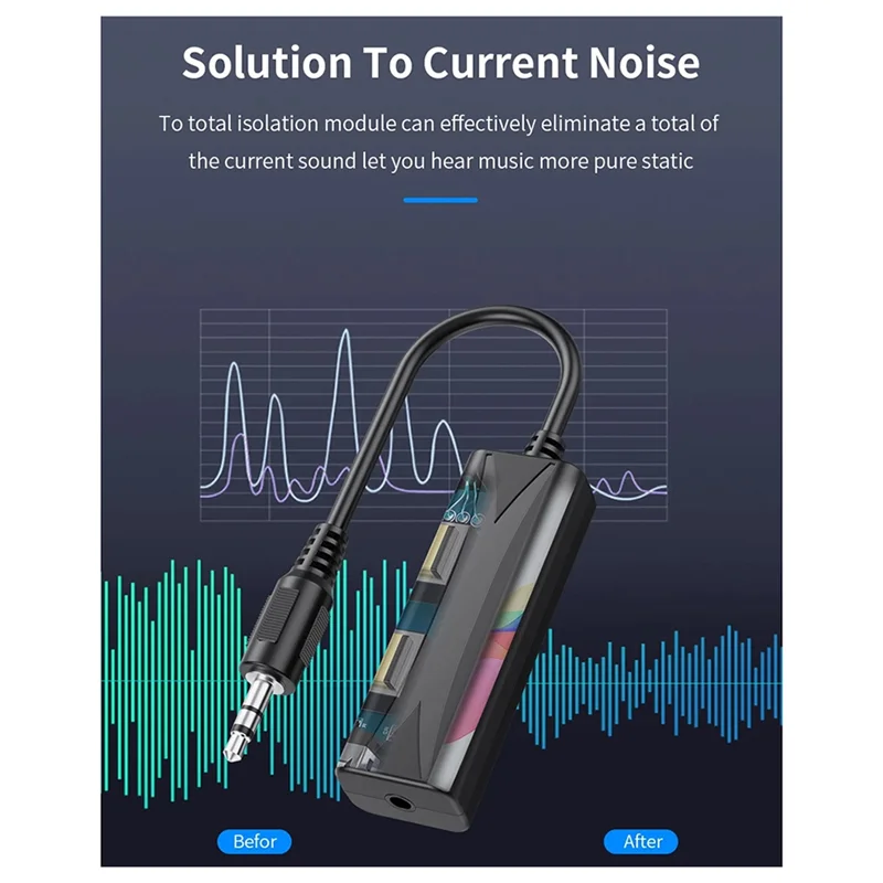 【НОВИНКА】3,5 мм аудиоизолятор питания заземления, устройство устранения помех, акустический изолятор тока, динамик, автомобильная аудиоизоляция