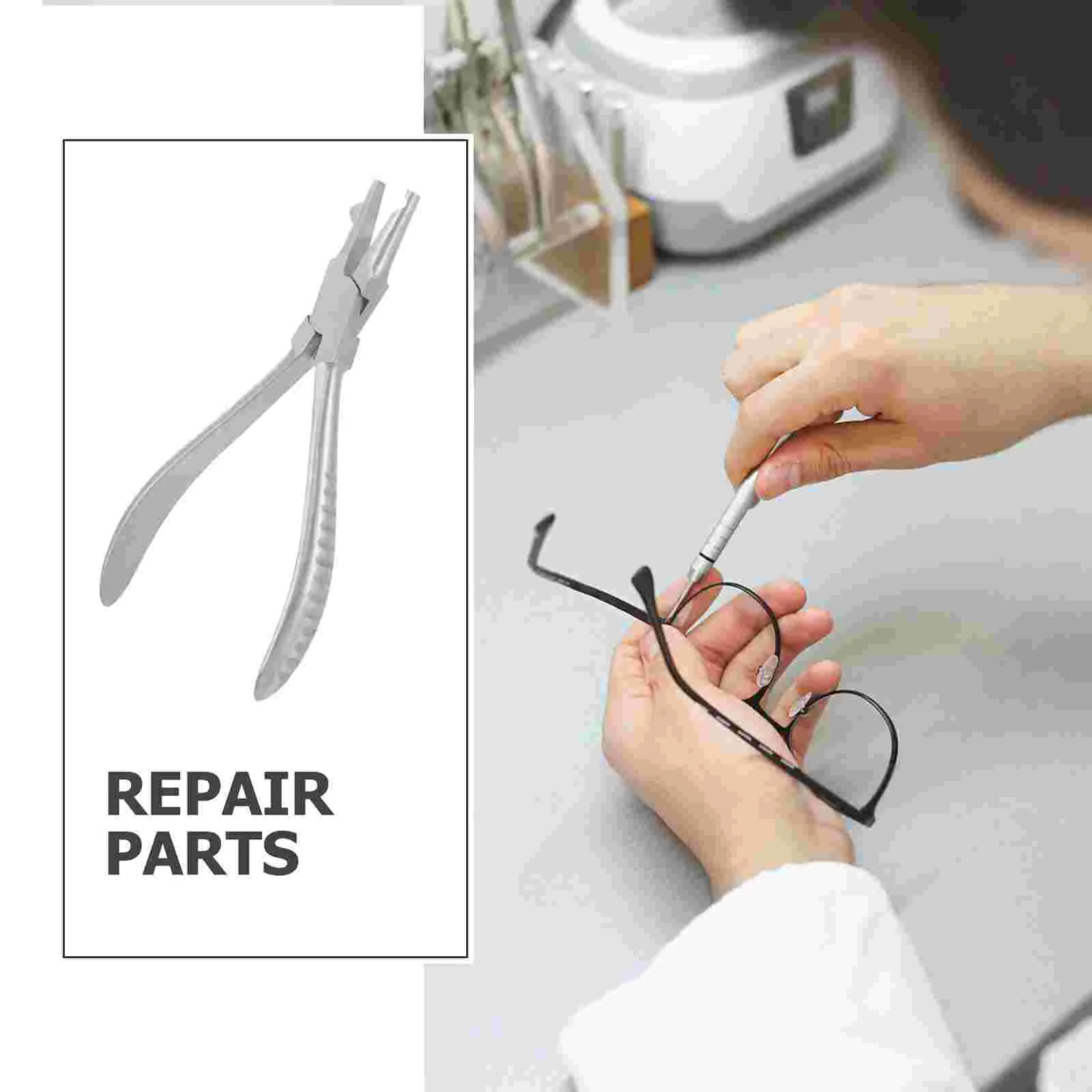 Glasses Stainless Steel Eyeglasses Nose Pad Adjust Tool Adjustment White Supply