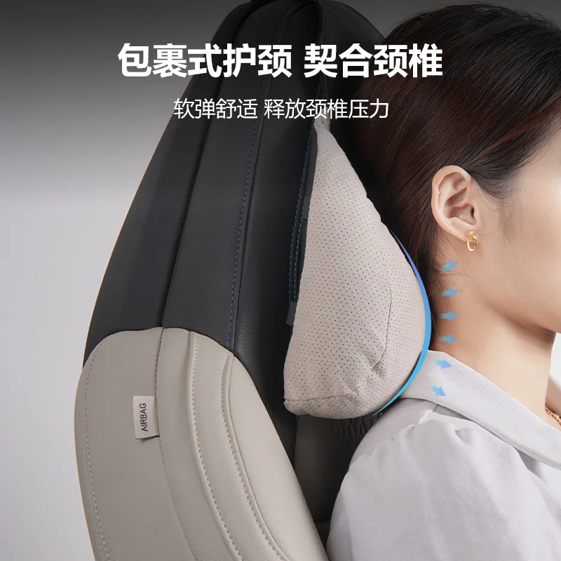 Car Headrest Seat Neck Pillow for Maybach Class S Benz Four Seasons Traveling Neck Support Cushion U-shaped Headrest Accessories