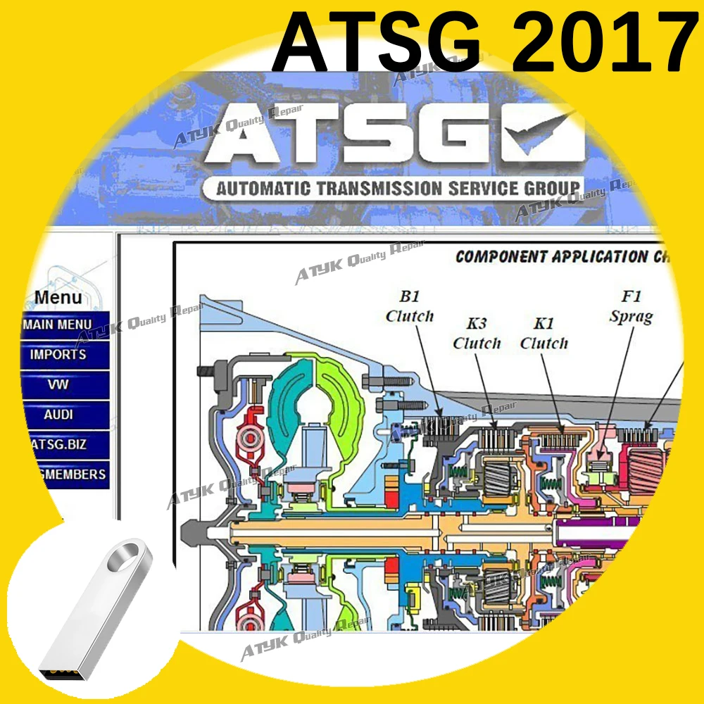 ATSG Auto Repair Diagnostic Tool Car Vehicle 2017 Installation Automatic Transmission Service Group Repair Information Program