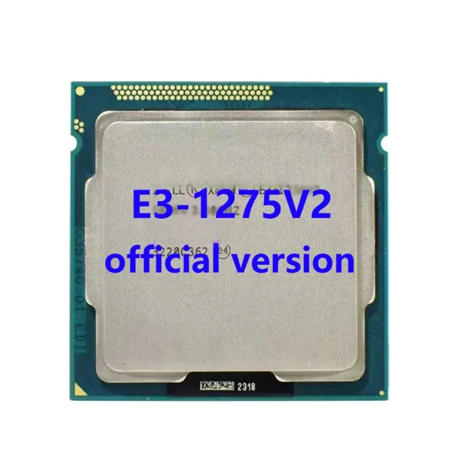 E3-1275V2 Official Version CharGpt Xeon E3 1275V2 CPU Processor 3.5Ghz/3.9Ghz 4-Core 8MB Cache 77W LGA1155 For B75/H61 Motherboa