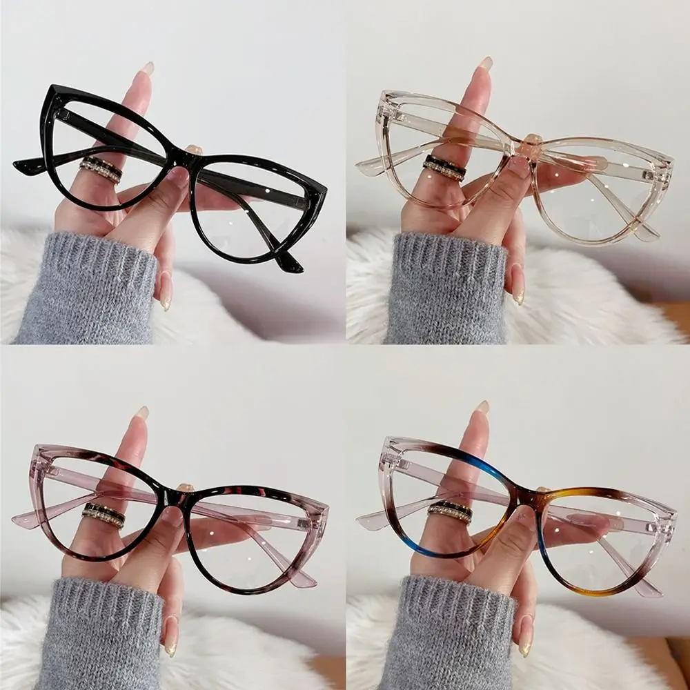 Mode cadre Transparent Anti-UV rayons bleus lunettes PC Ultra-léger ordinateur lunettes soins de la Vision myopie lunettes cadre femmes filles