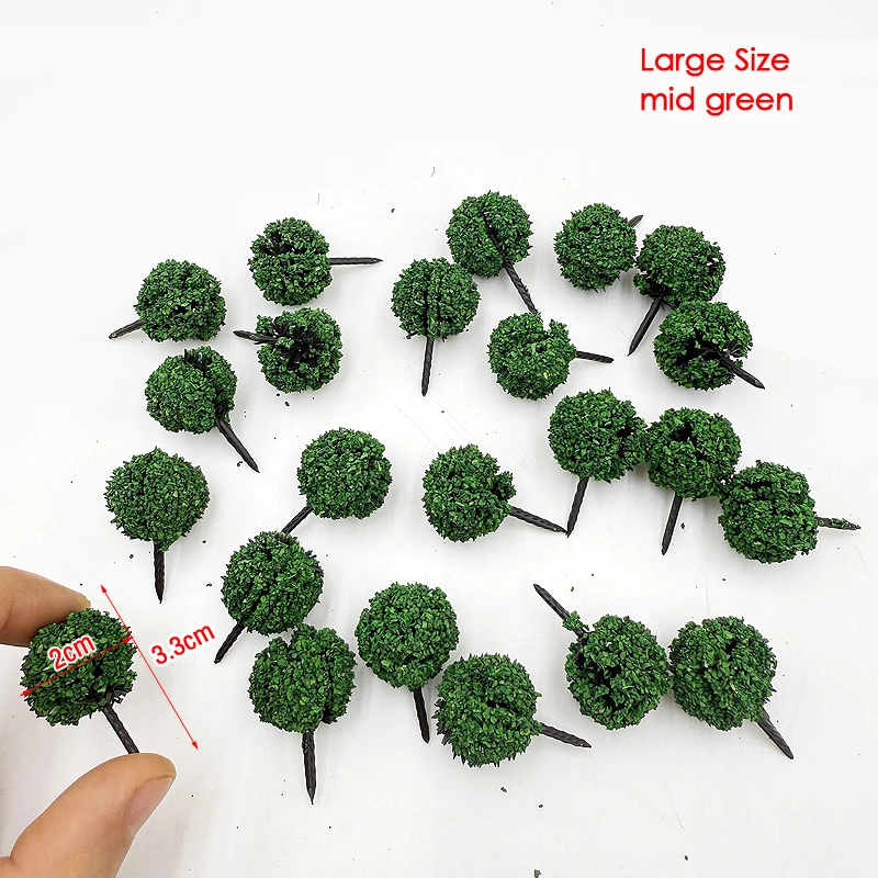 100 pz/borsa 3 cm simulazione cespuglio albero modello cespuglio modello albero paesaggio vegetazione decorazione treno ferrovia layout ferroviario