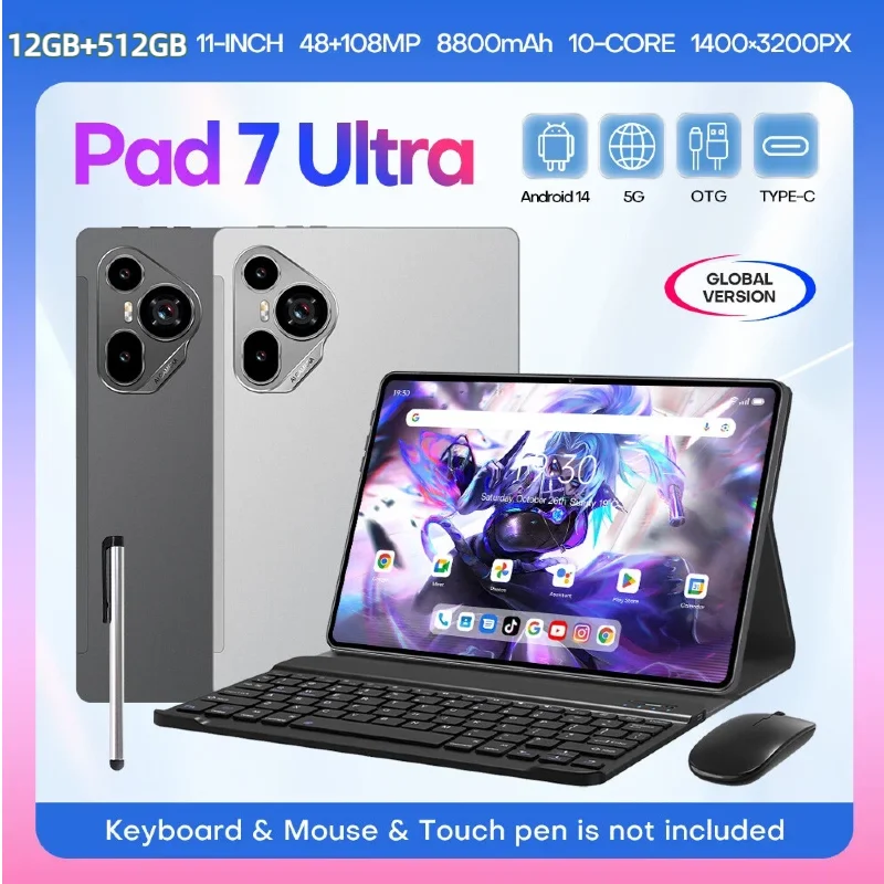 New Global Version Original Pad 7 Ultra Tablet 12GB+512GB 11