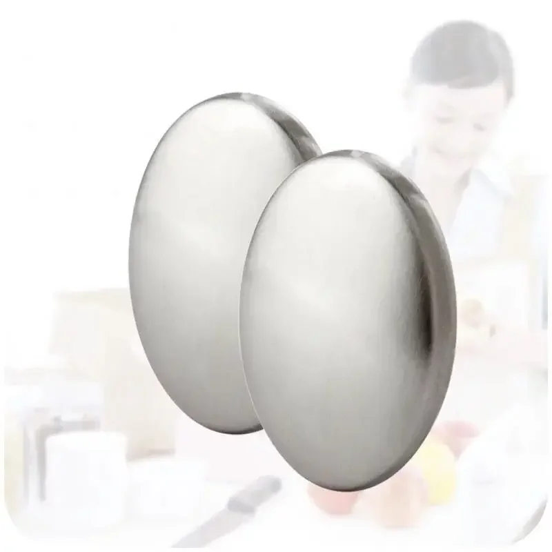 1pcs Stainless Steel Odour Removing Soap Kitchen Garlic & Fish Deodorising Hand Washing Soap Deodorizing Eliminating Odor Tools