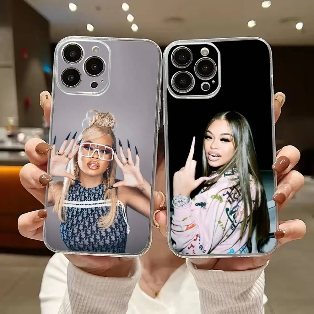 Latto Big M-Mama R-Rapper  Clear Hard Phone Case For iPhone 17 16 15 14 13 12 11 Mini Pro Max Plus Transparent Cover