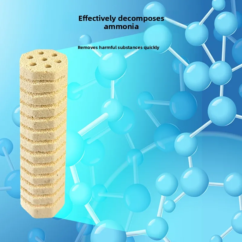 Bio Ceramic Spiral Filter Material for Fish Tank Aquarium Water Purification Eight-angled Lotus Shape Microorganism Cultivation