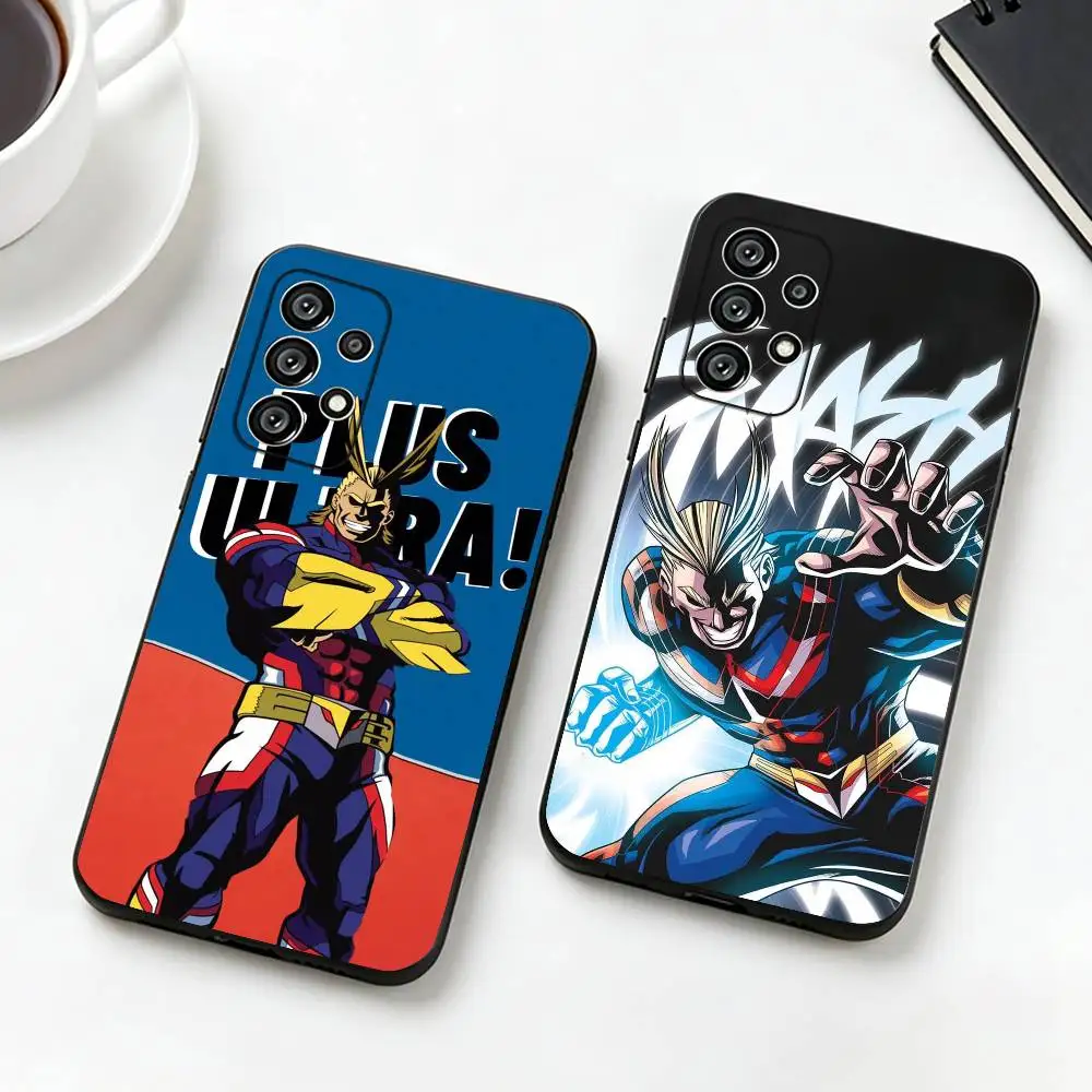 My H-Hero All Might  Phone Case For Samsung S25,S24,S21,S22,S23,S30,Ultra,S20,Plus,Fe,Soft Silicone Black Cover