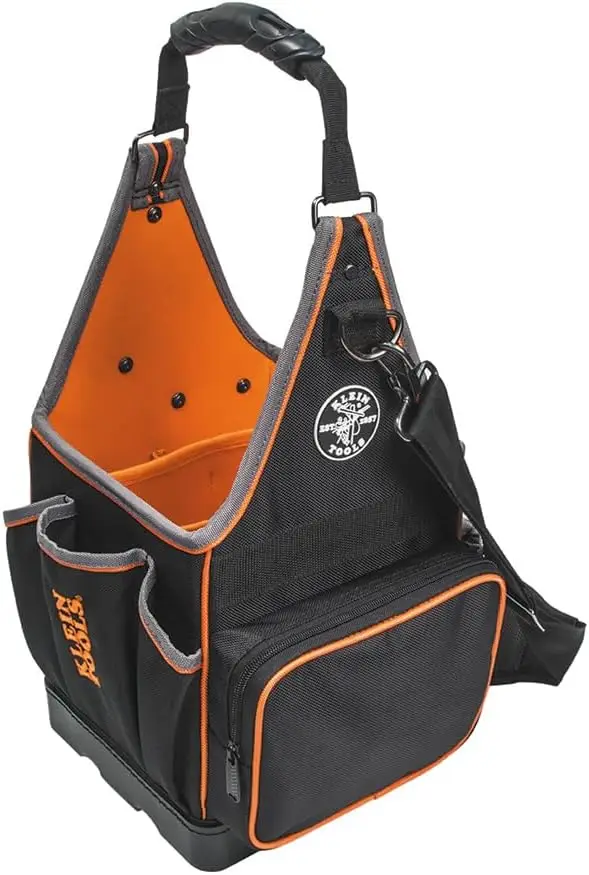 

Professional Tool Tote with 20 Pockets, Molded Bottom, Durable 1680d Weave, 8-Inch Size for Easy Organization