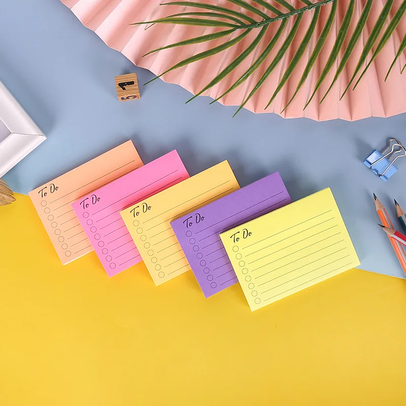 50 листов, блокноты для записей, блокноты, бумага для записей, горизонтальная линия, список дел, проверочный лист, ежедневник, блокнот, бумажная бумага, корейские школьные канцелярские принадлежности