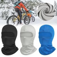Face Cover Windproof Full Face Cap Breathable Fleece Helmet Liner Hats Cycling Balaclava Men Women