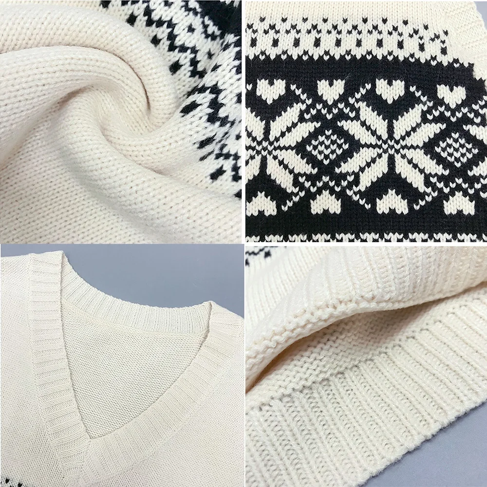 Suéter sin mangas para mujer, chalecos sencillos y holgados de punto Vintage con estampado de ocio, ropa de calle elegante BF que combina con todo, Harajuku Y2k Ins Popular