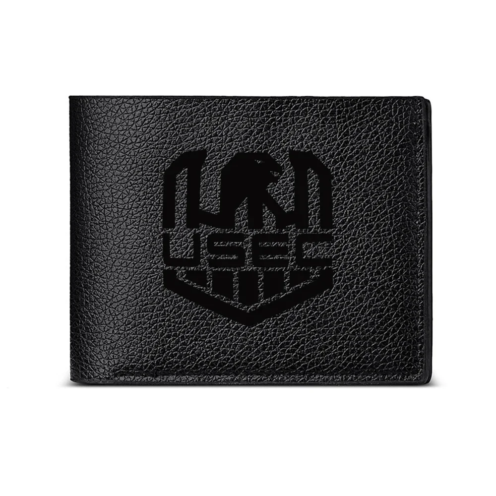 Eagle Shield Design Men's Wallet Card Holder Casual Business Fashion Print Style Accessory