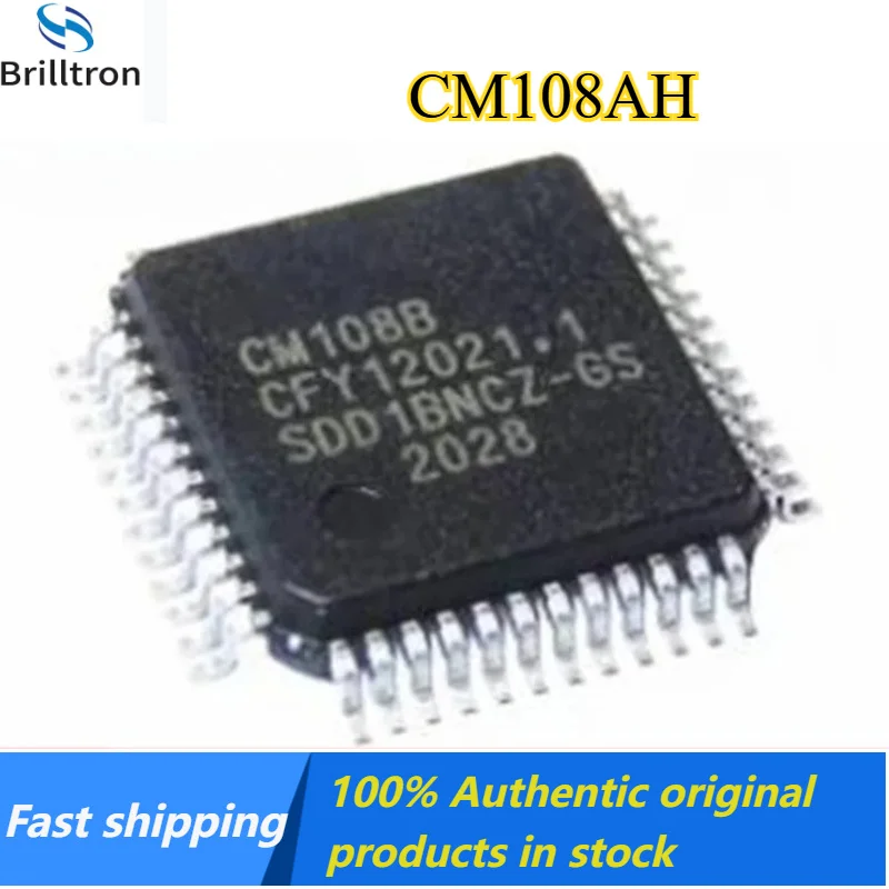 5/10PCS 100% New CM108AH CM108 LQFP48 Chipset Original stock fast shipping.