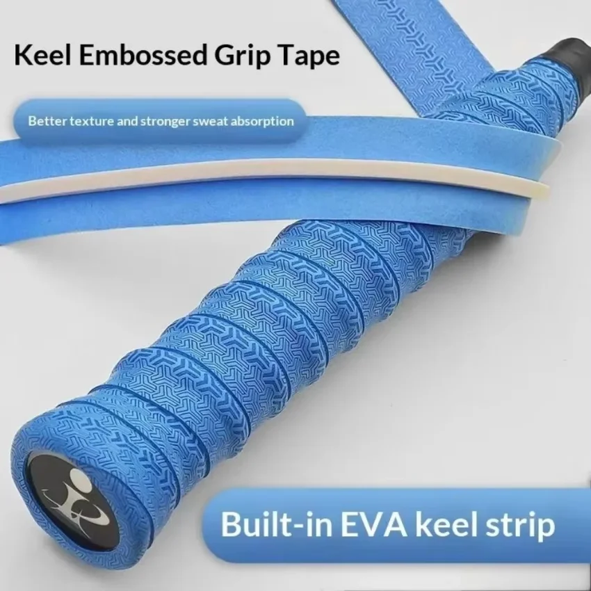 Sweat-Absorbent Badminton Handle Wrap Tape Anti-slip Wear-resistant Tennis Racket Grip Tape Shock-Absorbing Fishing Rods Band