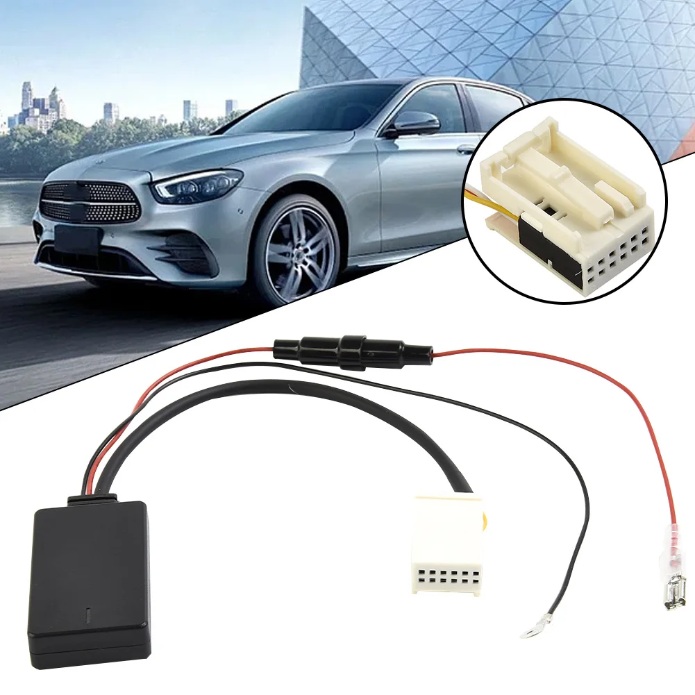 Drahtlose Audio-Verbindung. Verwenden Sie dieses 12-polige AUX-Kabel zum Anschluss von Smartphones an verschiedene Stereos für Benz-Modelle