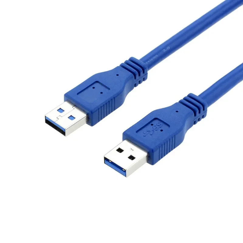 USB 3.0 padrão um tipo macho para macho cabo, extensão adaptador, cabo conector, 1m