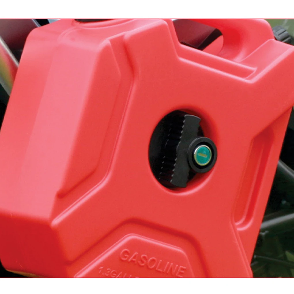 5L Portable Plastic Cans Gas Fuel Tank with with Lock Emergency Backup SUV Motorcycle Petrol Diesel Storage Gas Tank Accessories