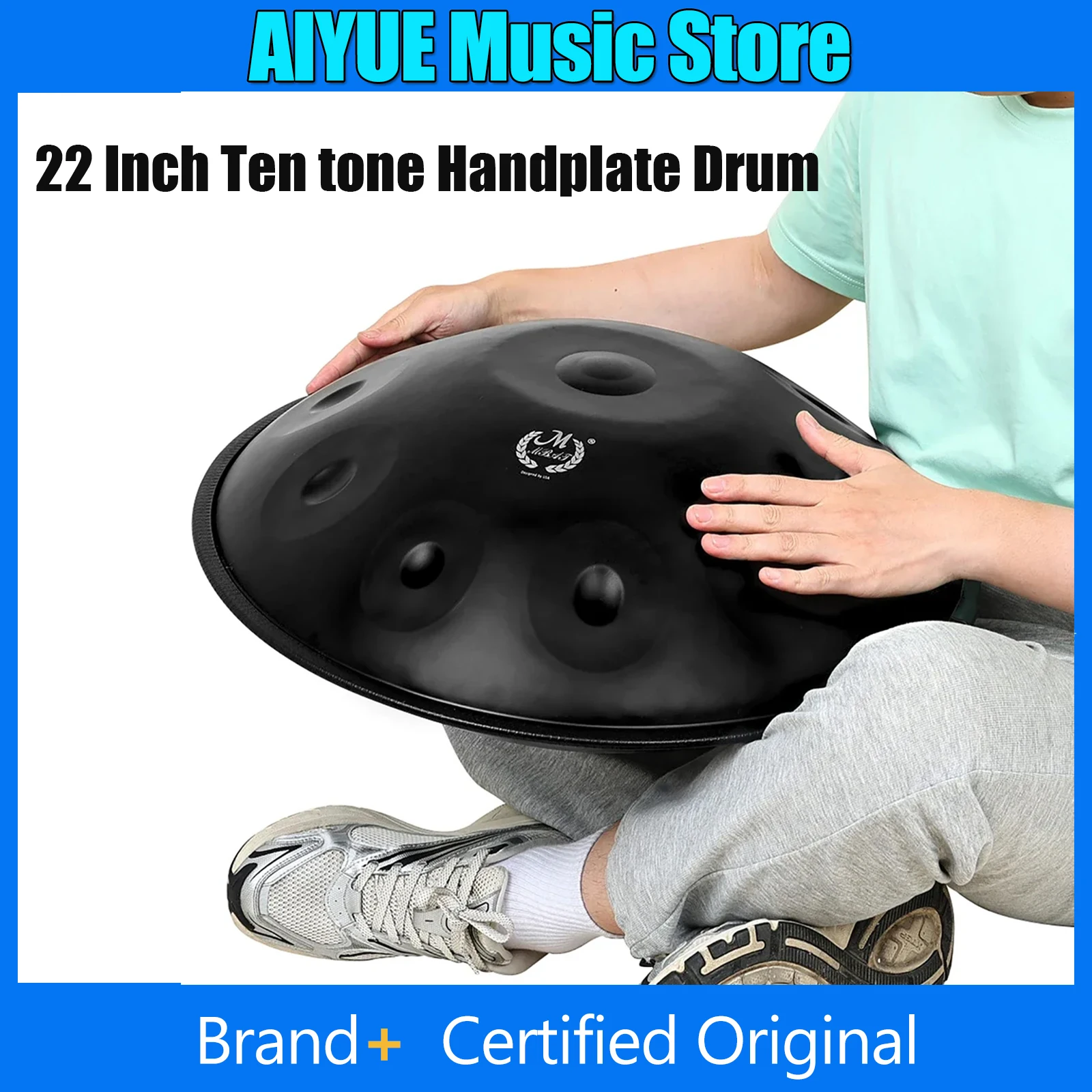 

Металлический ручной барабан M MBAT 22 дюйма, десятитональный, из нержавеющей стали, подходит для начинающих исполнителей, запчасти для ручного барабана.