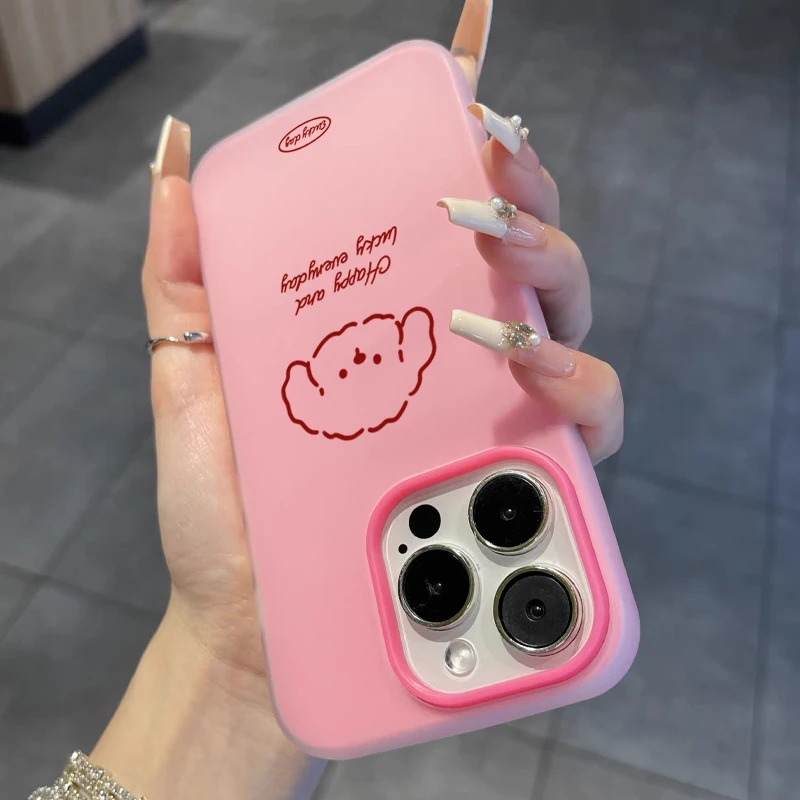 Cute Line Puppy Pattern Phone Case For Samsung Galaxy S26 S25 S24 S23 Ultra S21 FE S22 Plus A57 A56 A55 A54 A34 A36 A35 Fundas - view 4