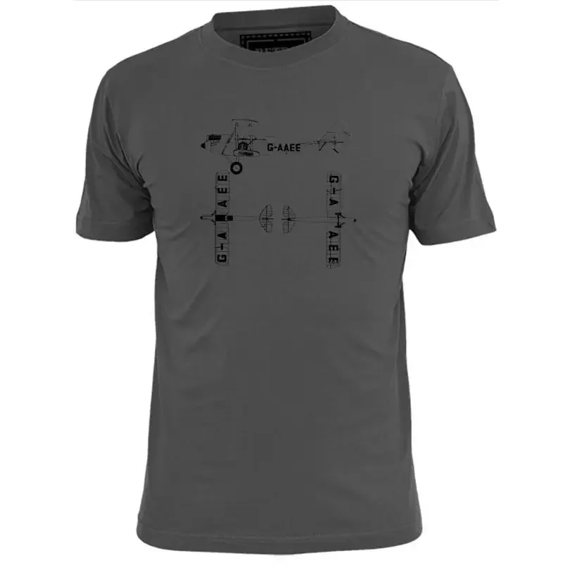 T-shirt pour hommes De Havilland Gipsy Moth Touring Aircraft Blueprint