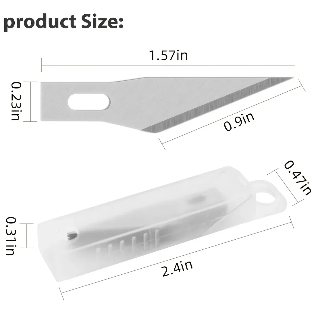 Hobby Knife with 1Steel Knife Exacto 1 Pcs Stainless 1 Pcs Craft Knife Exacto Blade Kit, 1pcs Steel 15CM Ruler for Art, image 2