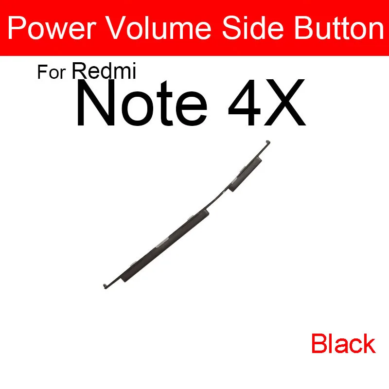 Power On/Off+Volume Side Button For Xiaomi Redmi Hongmi Red Rice Note 3 4 4X Pro Power Volume Control Side Key Replacement Parts