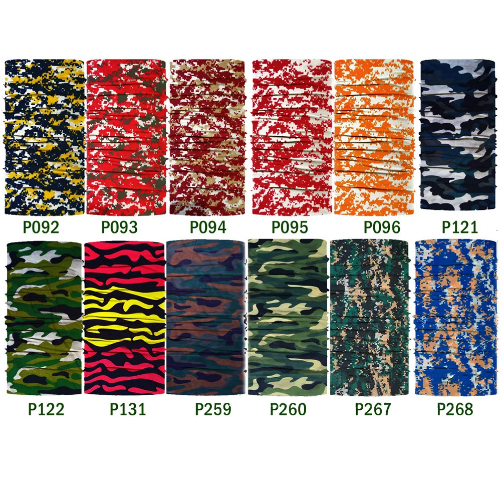 

5pcs Multifunction Headscarf Seamless Lightweight Windproof Face Mask For Cycling Yoga Hiking Outdoor Neck Protector Riding