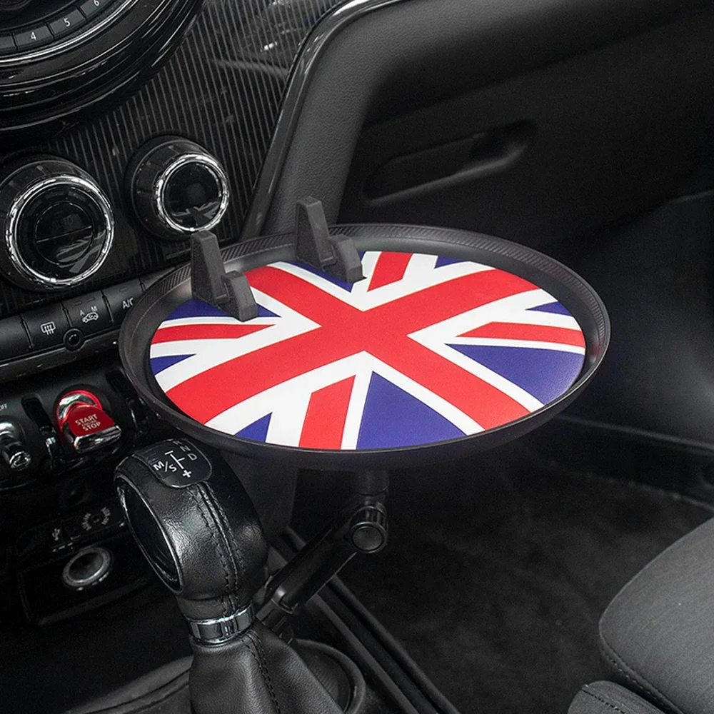 Car Cup Holder Meal Tray Auto Snack Storage Small Dining Table Decoration for Mini Cooper S JCW R55 R56 F55 F56 R60 F60 R61 R57