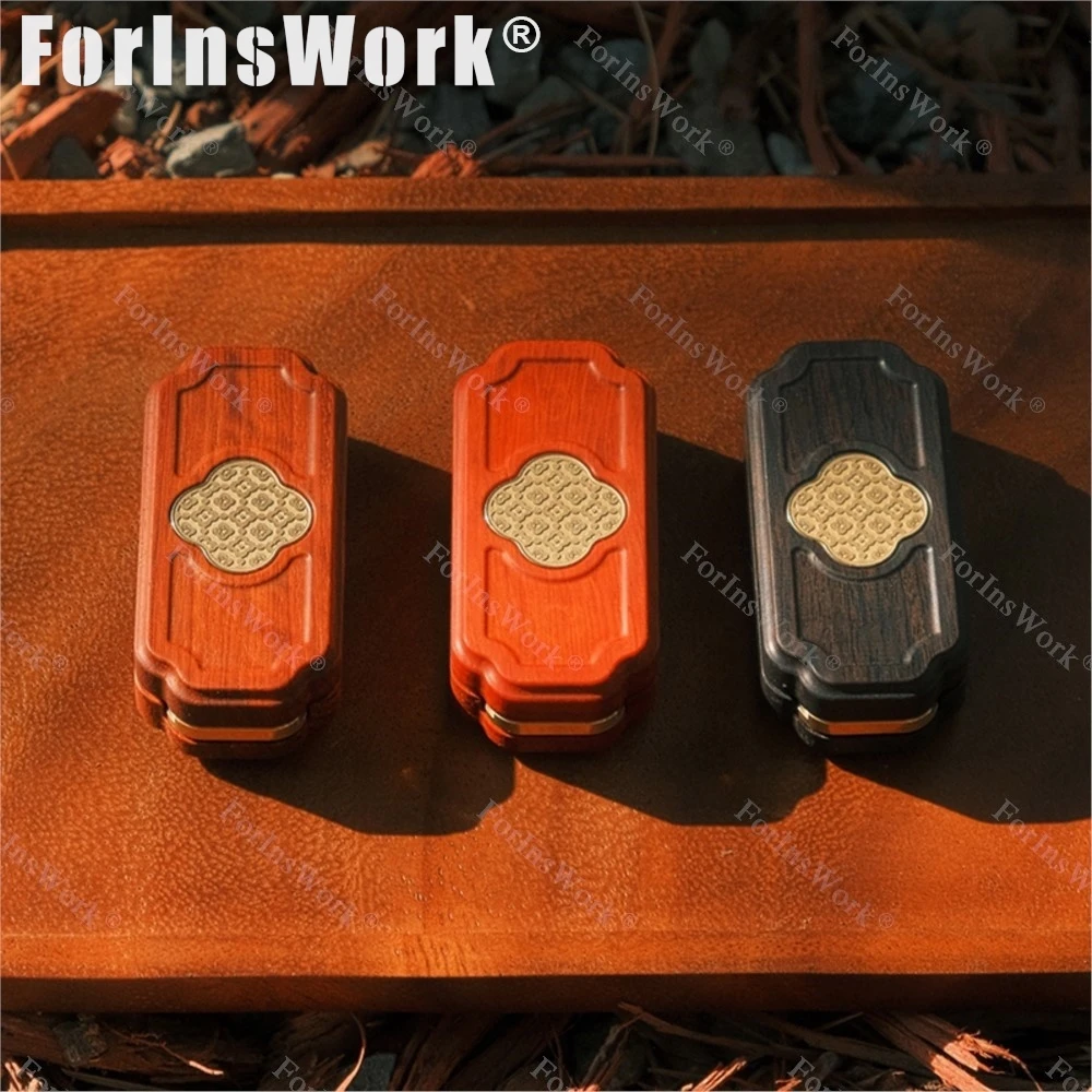 Geek Wooden Ruyi Mechanical Push Cards EDC Tinker Fingertip Decompression Toys