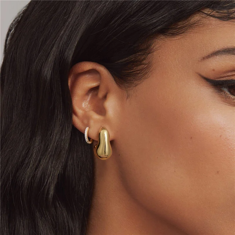 Irregular GeometryEarrings For Women Retro French Earrings Design Simple Temperament Senior Fashion jewelry Gift