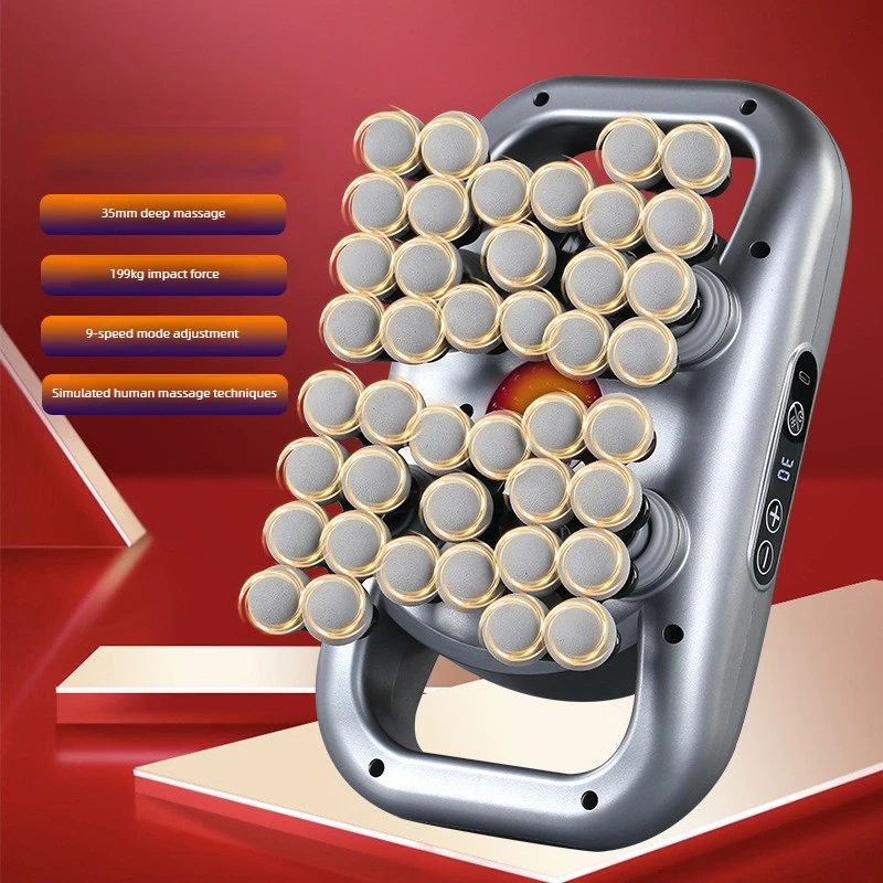 66 Head 9 Major Modes Massage Gun Time Saving Silent Large Area Massage Rechargeable Muscle Relaxer Electric Fascia Gun