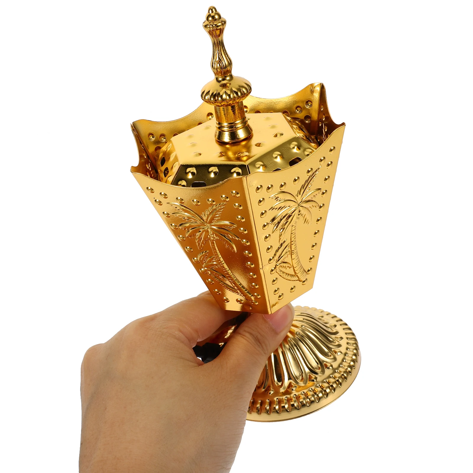 

Metal Incense Stove Electric Censer Burner Aroma Bakhoor Essence Home Decor Lightweight Proper Living Room Use