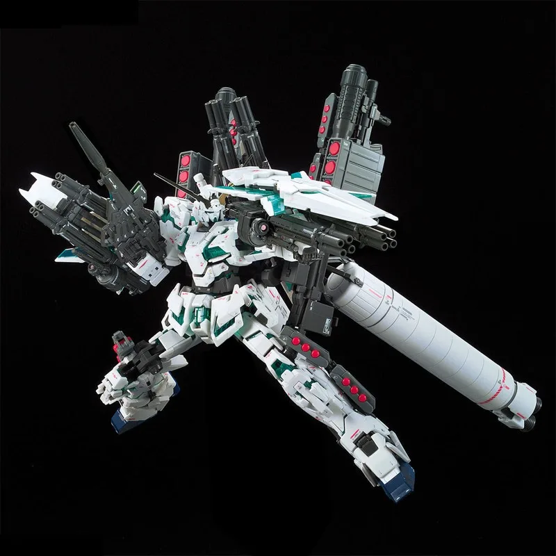 Bandai genuíno armadura completa unicórnio gundam rg anime figura de ação robô periferia colecionável montagem modelo brinquedos ornamentos presente