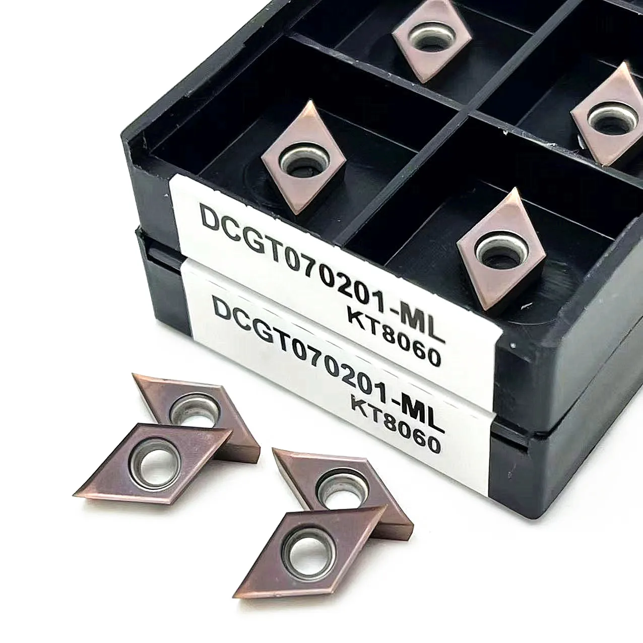 DCGT070202 DCGT070204 DCGT070201 KT8060 100% original Aluminum Turning Inserts CNC Lathe Cutter Aluminum Processing Tool DCGT