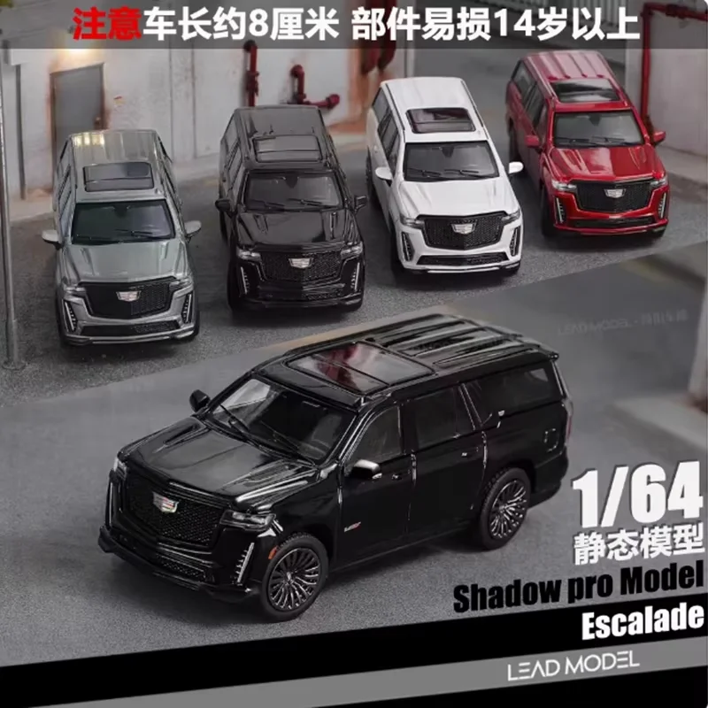 الظل برو دييكاست 1:64 مقياس إسكاليد ESV 2023 سبيكة سيارة نموذج مجموعة ثابتة زينت هدايا العيد اللعب