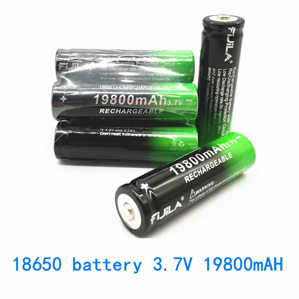 18650 Li-Ion Battery 19800mah Rechargeable Battery 3.7V for LED Flashlight Flashlight or Various Electronic Devices Battery