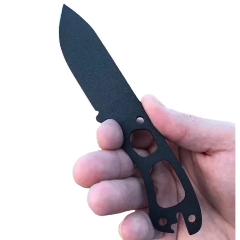 BekNecker BK11 Gerades Messer mit fester Klinge 1095, Klinge, taktische Selbstverteidigung, EDC-Werkzeug, Taschen-Camping-Jagdmesser