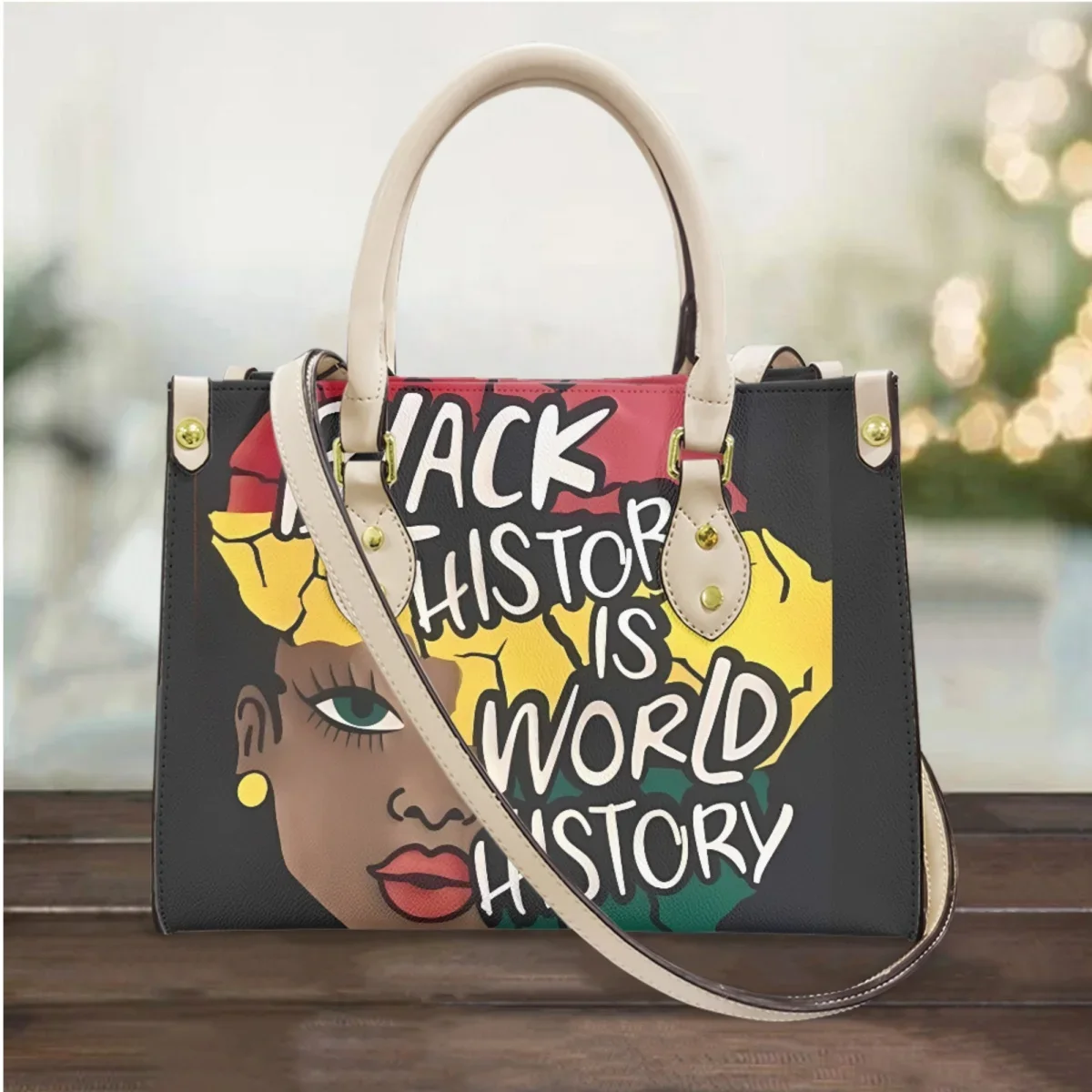 Borsa a tracolla donna storia nera Design di lusso culturale frizione nuova popolare borsa per la spesa da viaggio di grande capacità Carteras Mujer