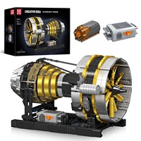 2256PCS Mould King 10141 Electric Aircraft Engine Building Blocks Technical Spaceship Accessories Assembly Toys for Adluts Gift