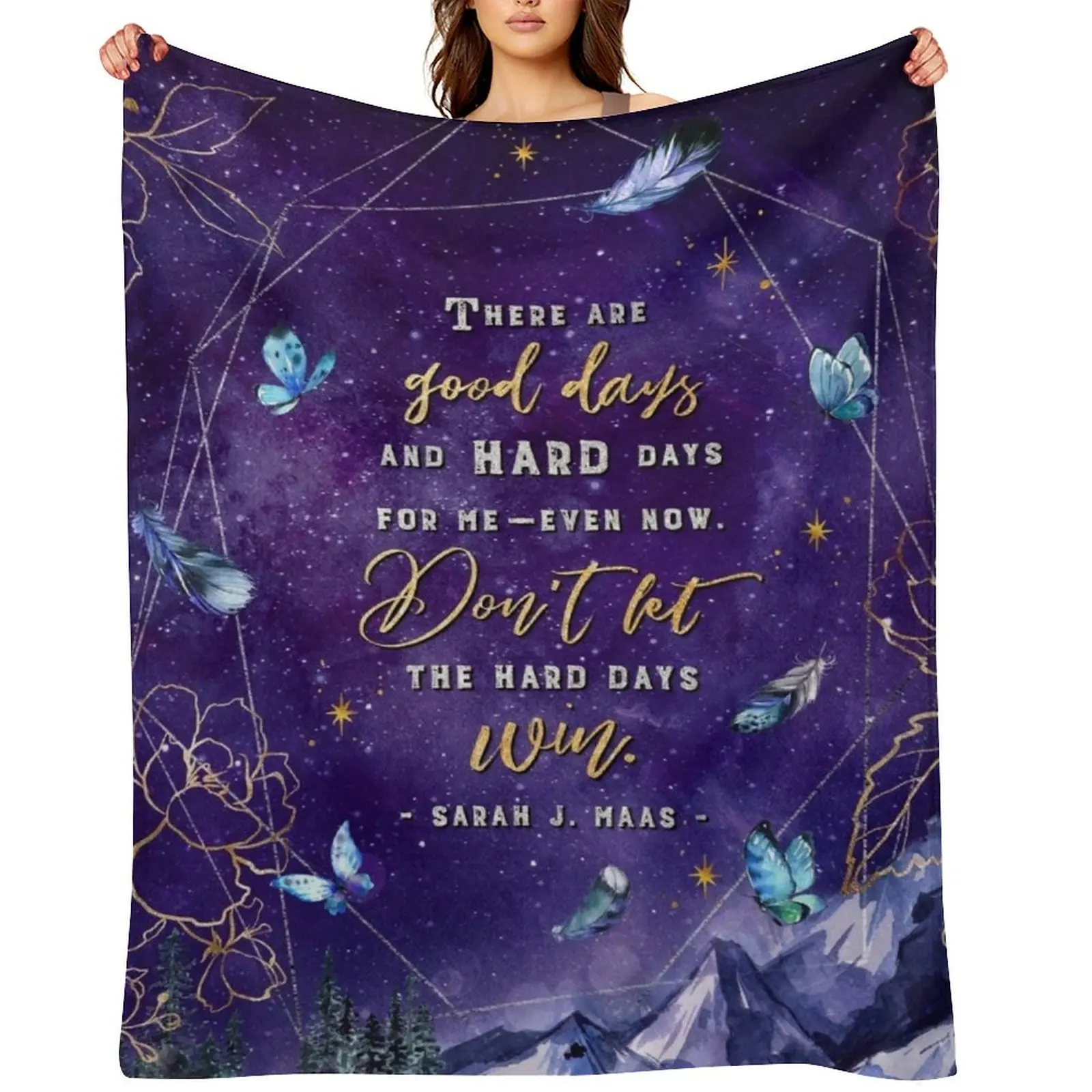

There are good days Throw Blanket Bed covers Soft Plaid Kid'S Plaid on the sofa Blankets