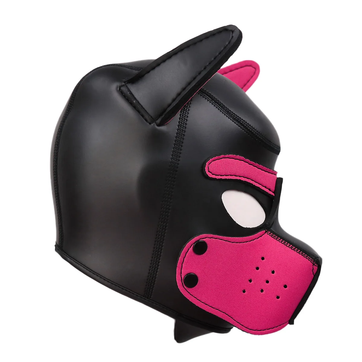 Xl Code Merk Vergroten Grote Maat Puppy Cosplay Kostuums Gewatteerde Rubberen Hoofdkapmasker Met Voor Oren Mannen Vrouwen Hond Rollenspel