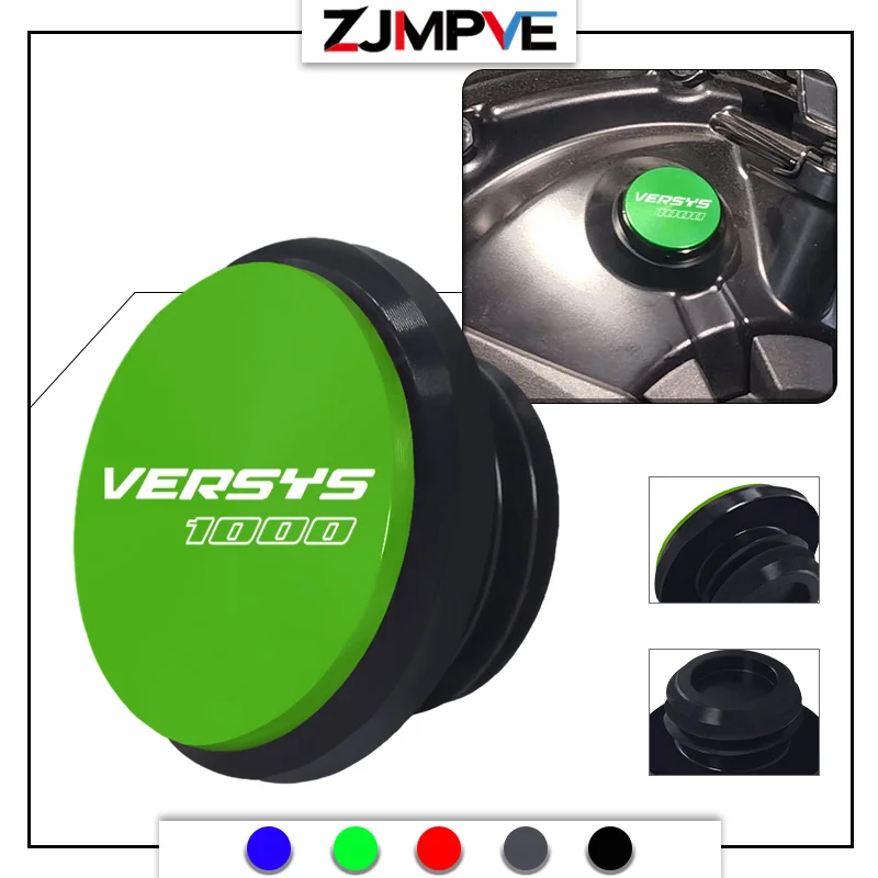 For VERSYS650 VERSYS1000 VERSYS 1000 650 Motorcycle CNC Engine Oil Drain Plug Sump Nut Bolt Oil Filler Cap Fuel Cover M20 *2.5