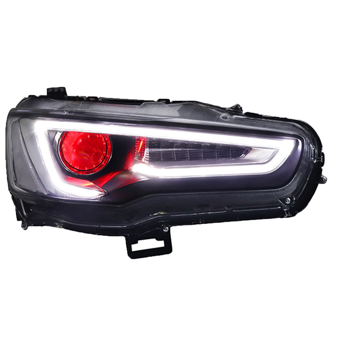 

Wholesales car accessories New Audi A5 Style head lamp LED 2008-2016 EVO X EX headlights For Mitsubishi Lancer