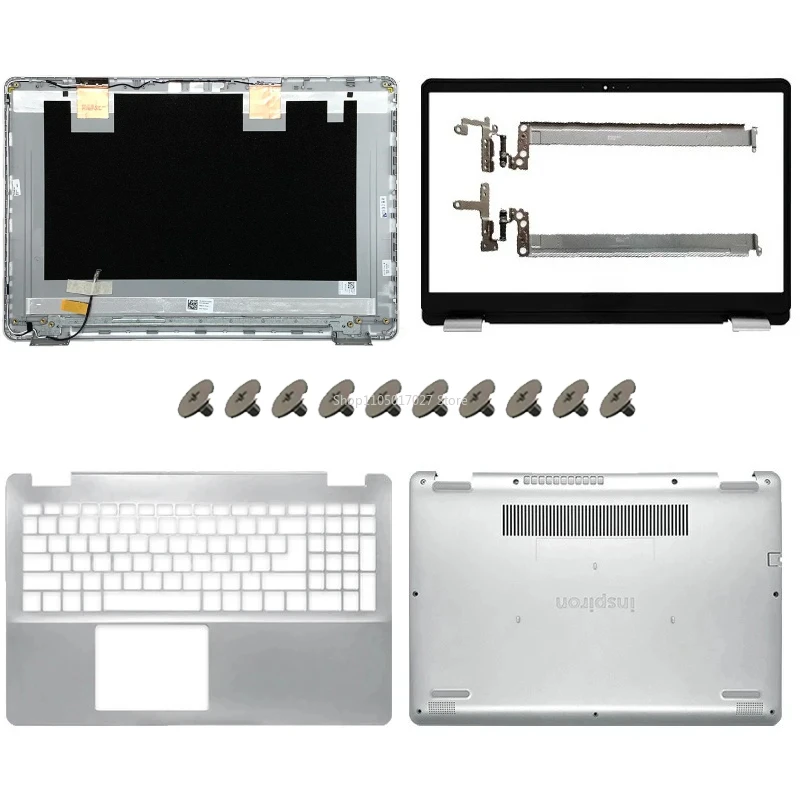 Nova capa de laptop para dell inspiron 15 5000 5584 p85f tampa traseira habitação lcd tampa superior moldura frontal dobradiças capa inferior apoio para as mãos
