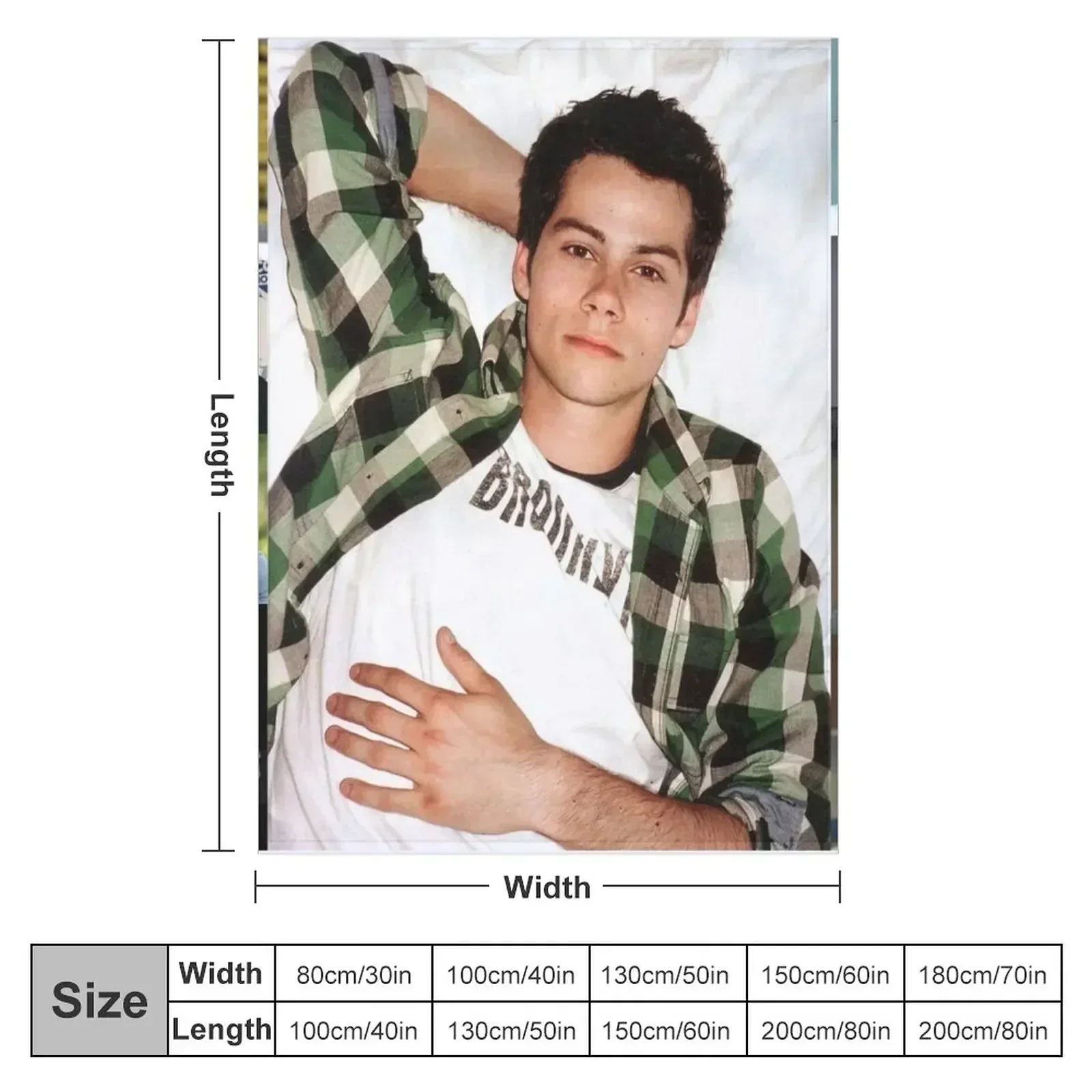 dylan o'brien Throw Blanket sofa bed Soft Plaid Winter beds Picnic Blankets