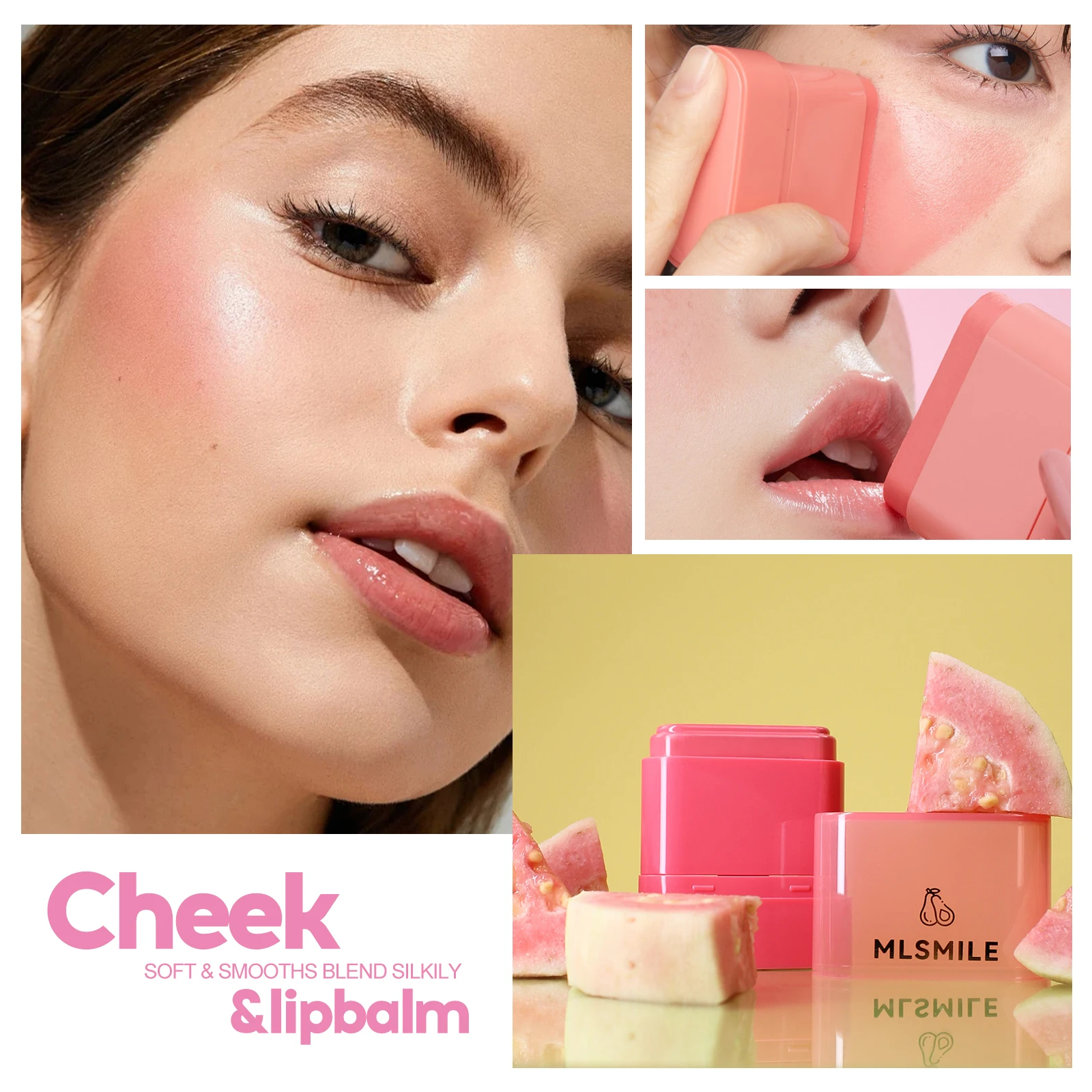 ลิป Perona riasan แบบ2-in-1ลิปบลัชออนและลิปสติ๊กกันน้ำแข็งแต่งหน้าบลัชออนเนื้อแมทท์