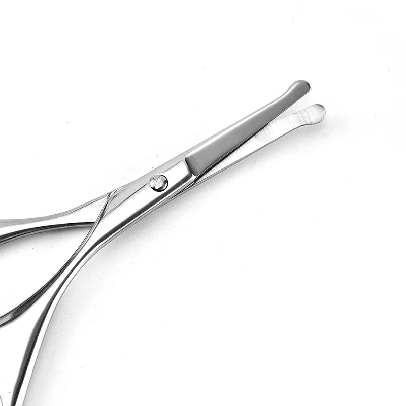 Cabelo facial pequena tesoura de aliciamento para homens mulheres sobrancelha nariz cabelo bigode barba cílios kit de aparar orelha
