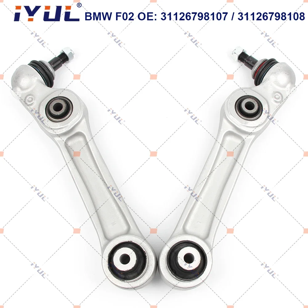 

IYUL A Pair Front Lower Suspension Control Arm Straight For BMW 7 Series F07 F01 F02 F03 F04 31126798107 31126798108