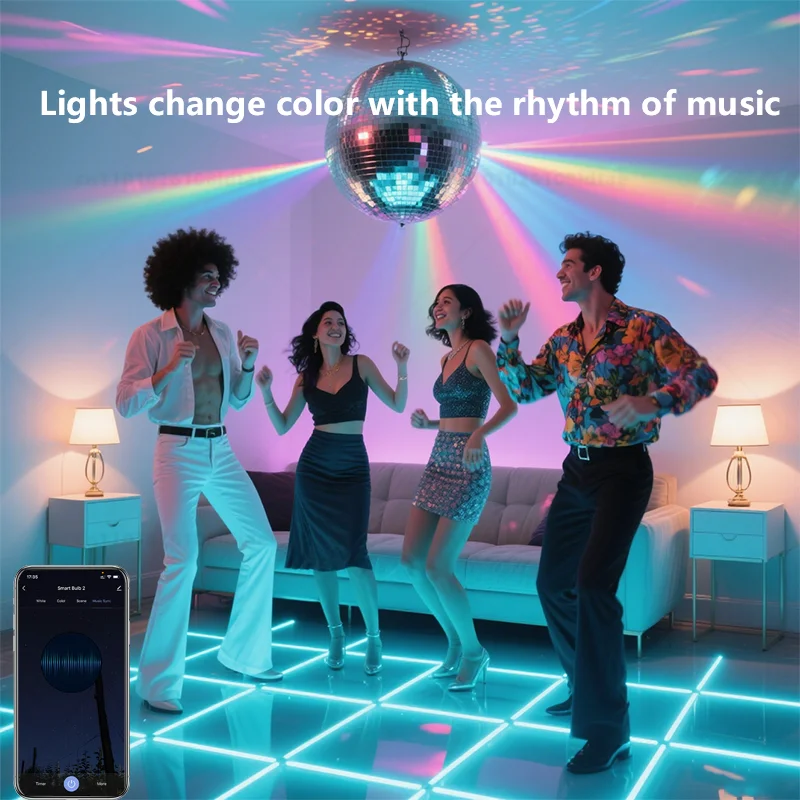 Dimmable Tuya Wifi Rgbcw Smart Bulb Gu10 C37 A60 T37 E14 E27 Light Led Magic Lamp AC85V-265V Work With Alexa Google Home